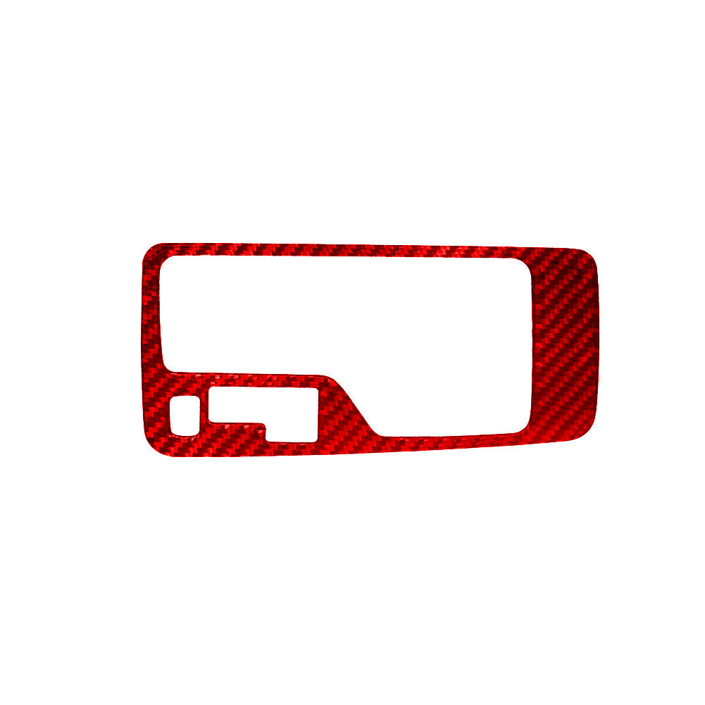 Red Carbon Fiber Gear Shift Inner Frame Cover Trim for Kia Cadenza 2014-2016