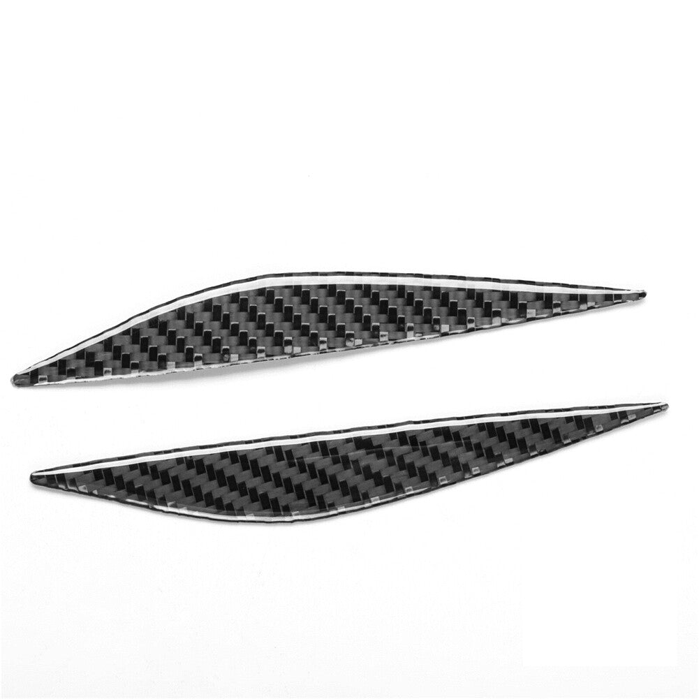 2x Carbon Fiber Side Door Air Vent Fender Camera Cover Trim for Tesla Model 3/Y