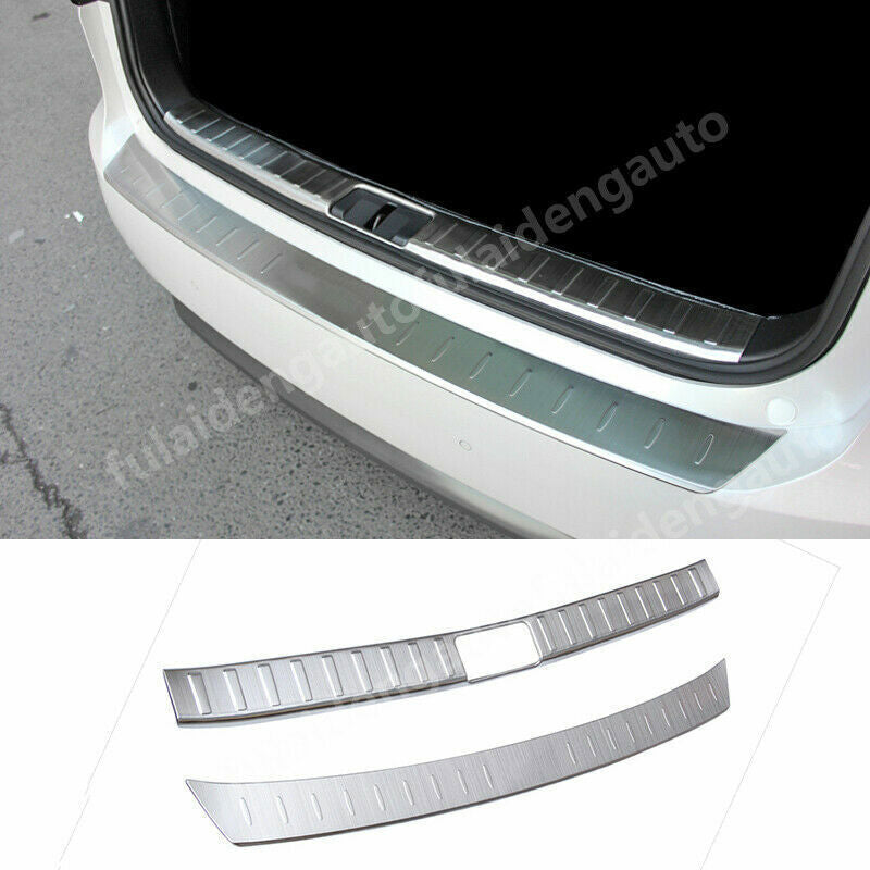 for Lexus RX350 450H 2016-21 Silver Rear Trunk Bumper Protector Sill Cover Trims