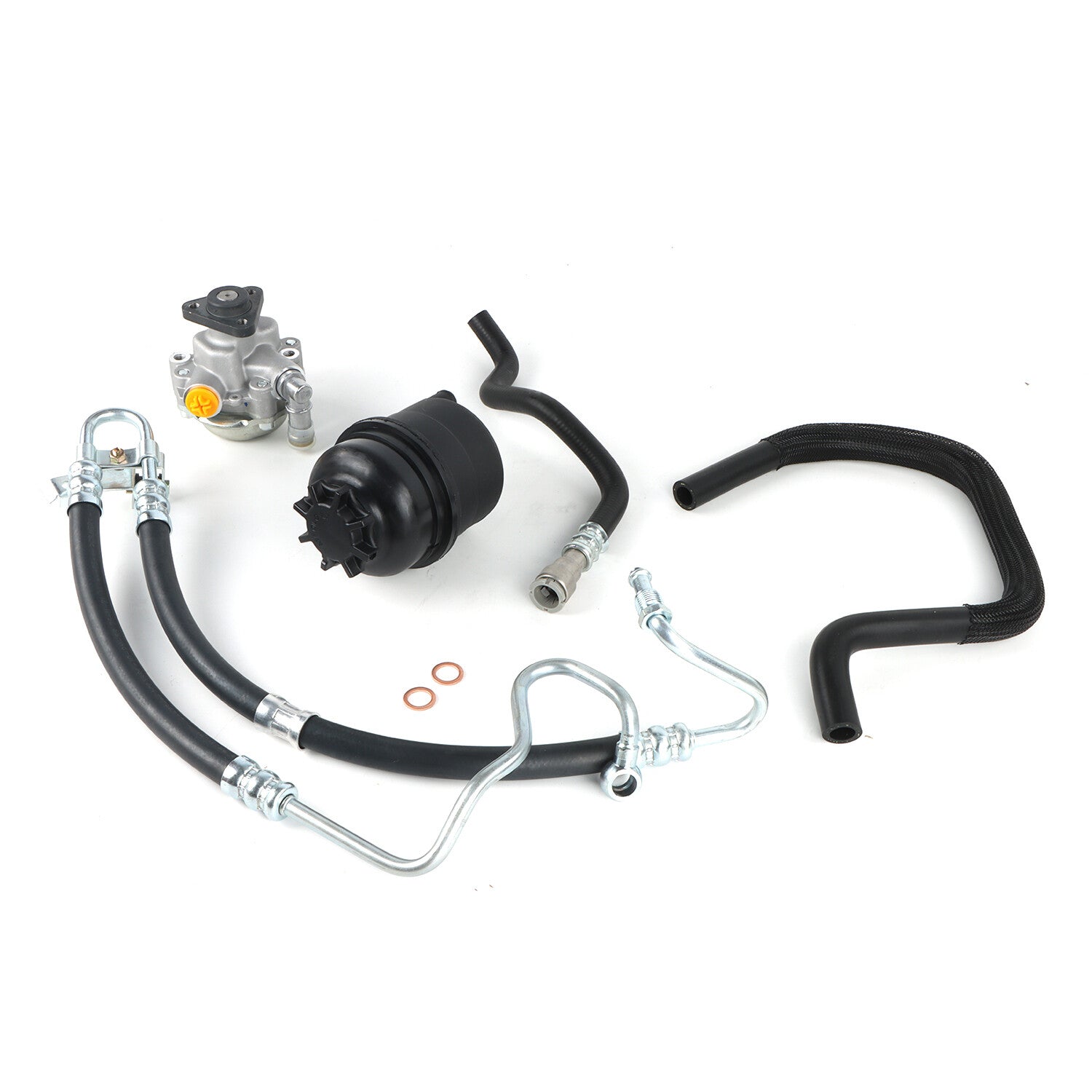 Power Steering Pump Hoses W/Reservoir Suitable for BMW E46 330i 32416760036KIT