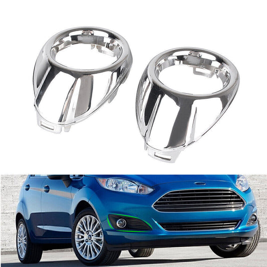 2pcs Fog Light Covers Fog Lamp Lens Cover for Ford Focus 2012 2013 Silver