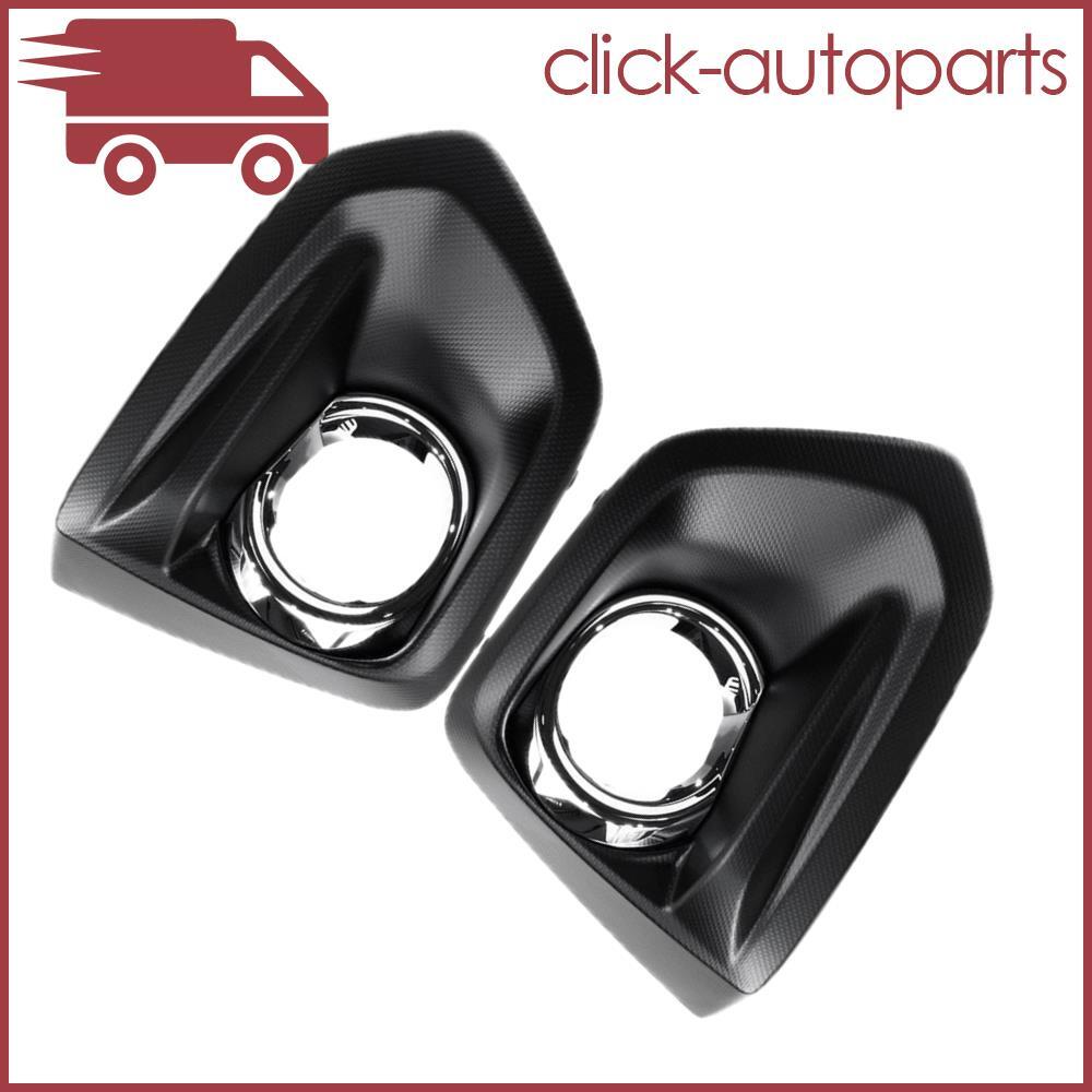 2Pcs Fit For 2012-2014 for Subaru for Impreza Fog Light Cover Bezel Chrome Left Right