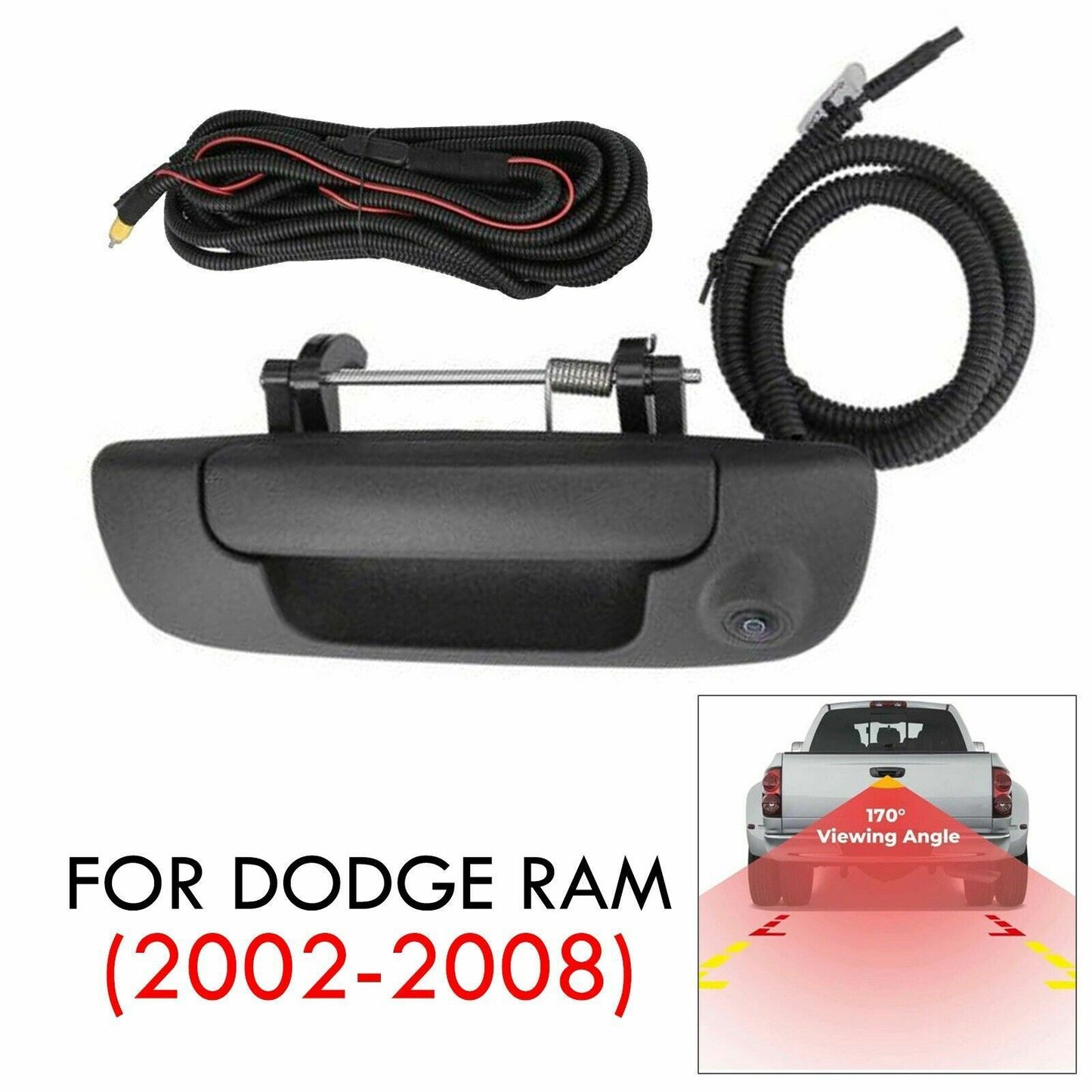 Tailgate Handle Reverse View Backup Camera for Dodge for Ram 1500 2500 3500 02-08 AT