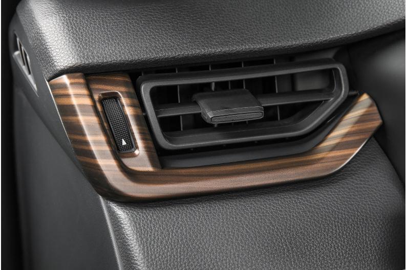 Center Console Dashboard Strip Trim for Toyota RAV4 2019-2023 Brown Wood Grain