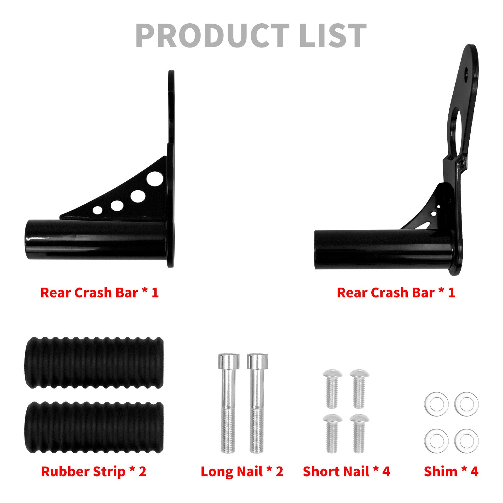 Rear Highway Passenger Foot Pegs Crash Bar for Harley Softail Low Rider 18-2023
