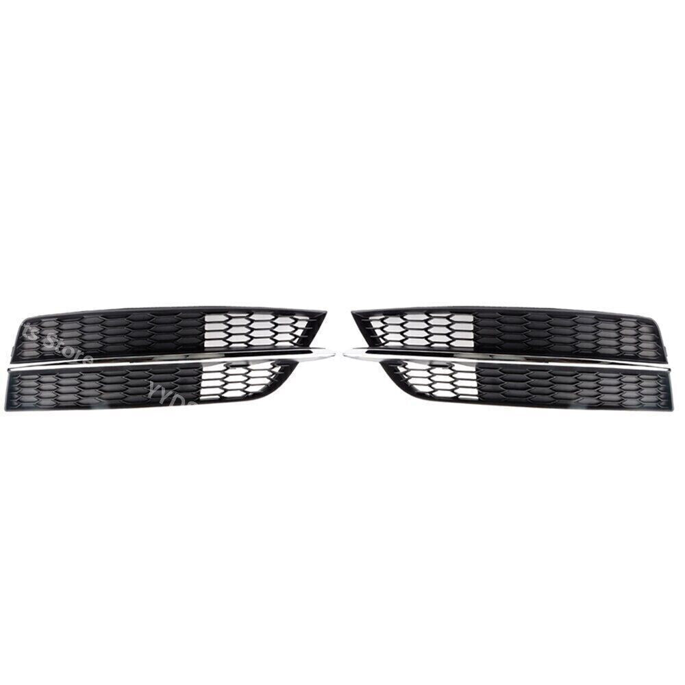 2X Front Bumper For Light Grille Cover for Audi A7 S7 2015-18 Sports Version